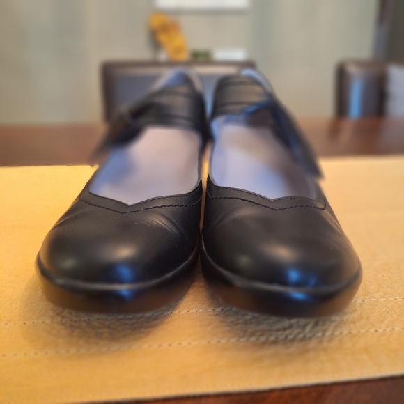 Mary Jane Black Leather Alegria Shoes With Easy Closure Sz 38 (8) - Picture 7 of 16